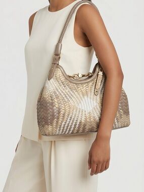 Cole Haan Woven Ombre Shoulder Bag with Dust Cover